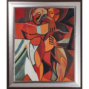 L'amitie by Pablo Picasso Magnesium Framed Oil Painting Art Print 25.25 in. x 29.25 in.