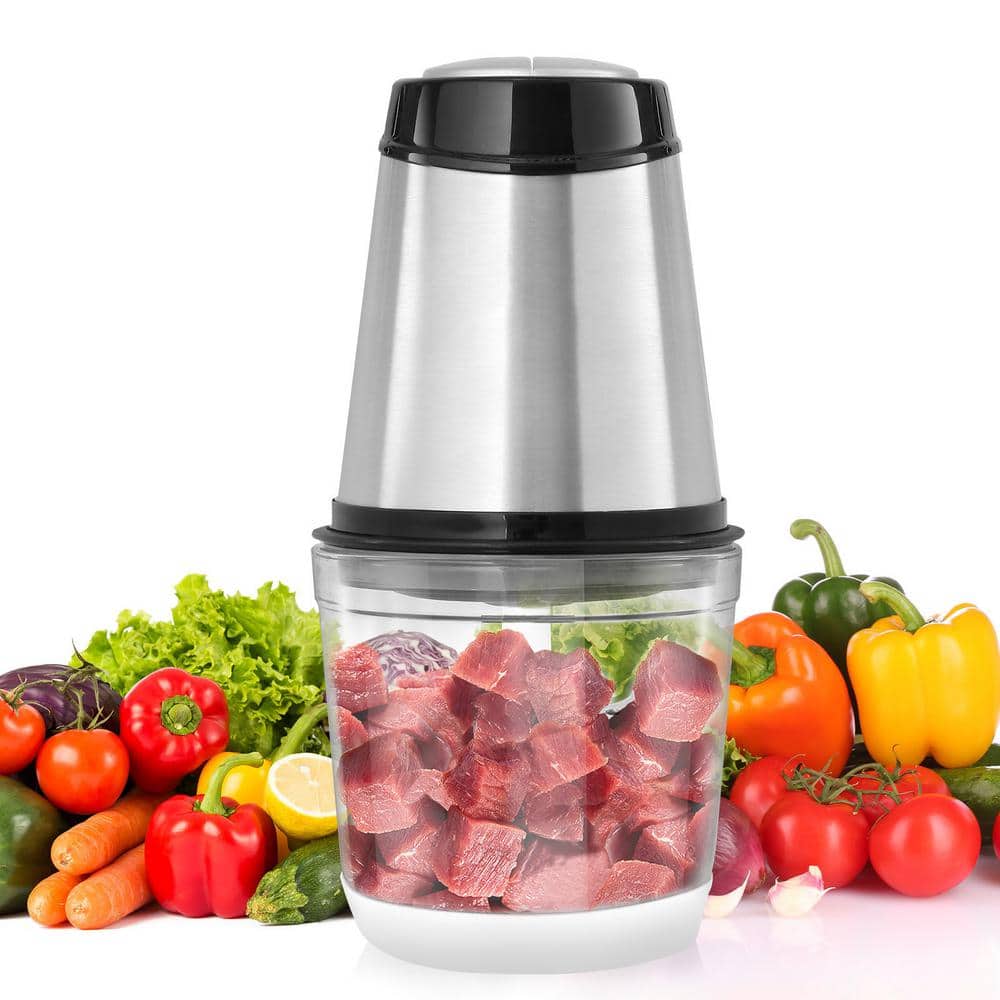 400 W Electric Food Processor, Meat Grinder with 4-Blade Stainless Steel, 2.5 Cup Glass Bowl, 2 Speeds for Meat price history on PriceWatchPro