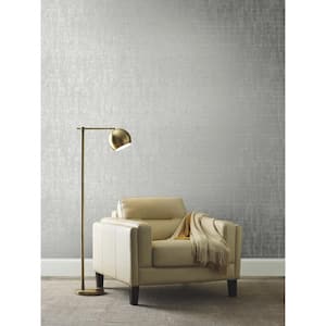 Ronald Redding Silver Liquid Metal Paper Unpasted Matte Wallpaper (27 in. x 27 ft.)