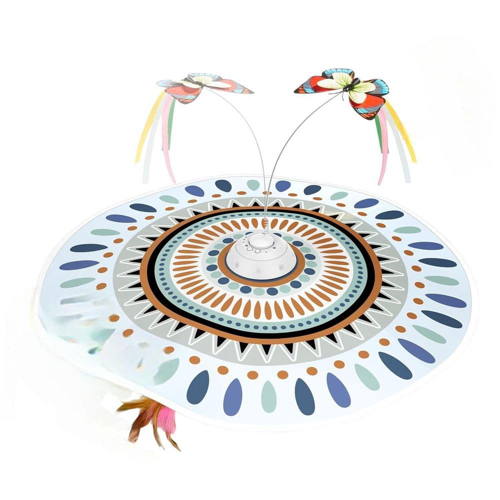 Interactive Chargeable Cat Toy 3 in 1-Hide and Seek with Butterfly Wand Feather Indoor Exercise 22.8 in. Cover price history on PriceWatchPro