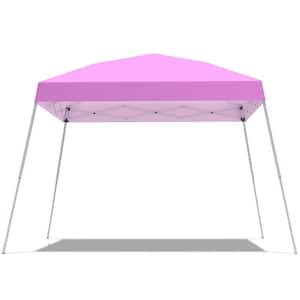 10 ft. x 10 ft. Pink Outdoor Patio Pop Up Canopy Tent