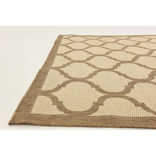 Outdoor Moroccan Beige 6' 0 x 6' 0 Square Rug