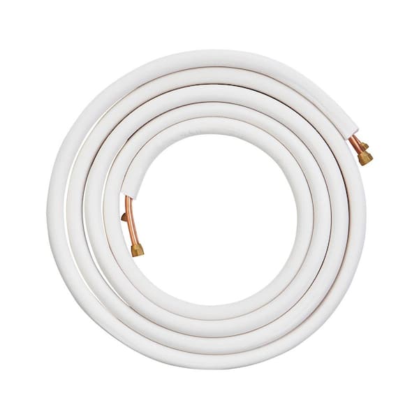 25 ft. Mini Split Line Set 1/4 in. and 3/8 in. O.D Copper Pipes Tubing and Triple-Layer Insulation for Air Conditioning