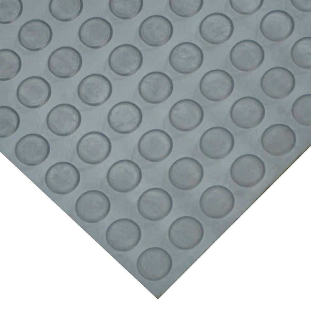 Coin-Pattern 3 ft. x 2 ft. Dark Gray Thermoplastic Rubber Garage Flooring Rolls price history on PriceWatchPro