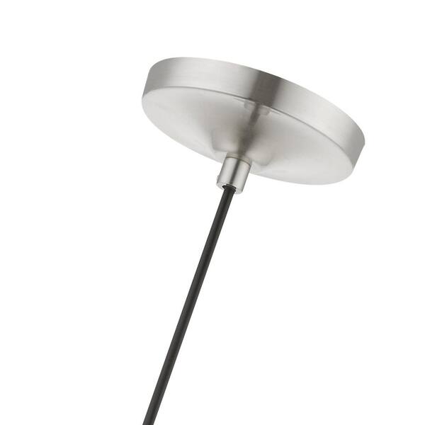 Livex Lighting Avery 1-Light Brushed Nickel Mini Pendant with