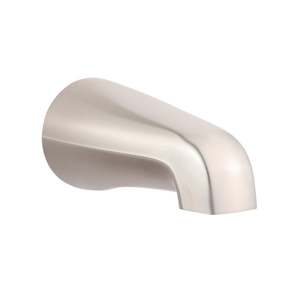 Tub Spout 1/2 in. FIP Nose Thread Non Diverter Bathtub Faucet Brushed Nickel price history on PriceWatchPro