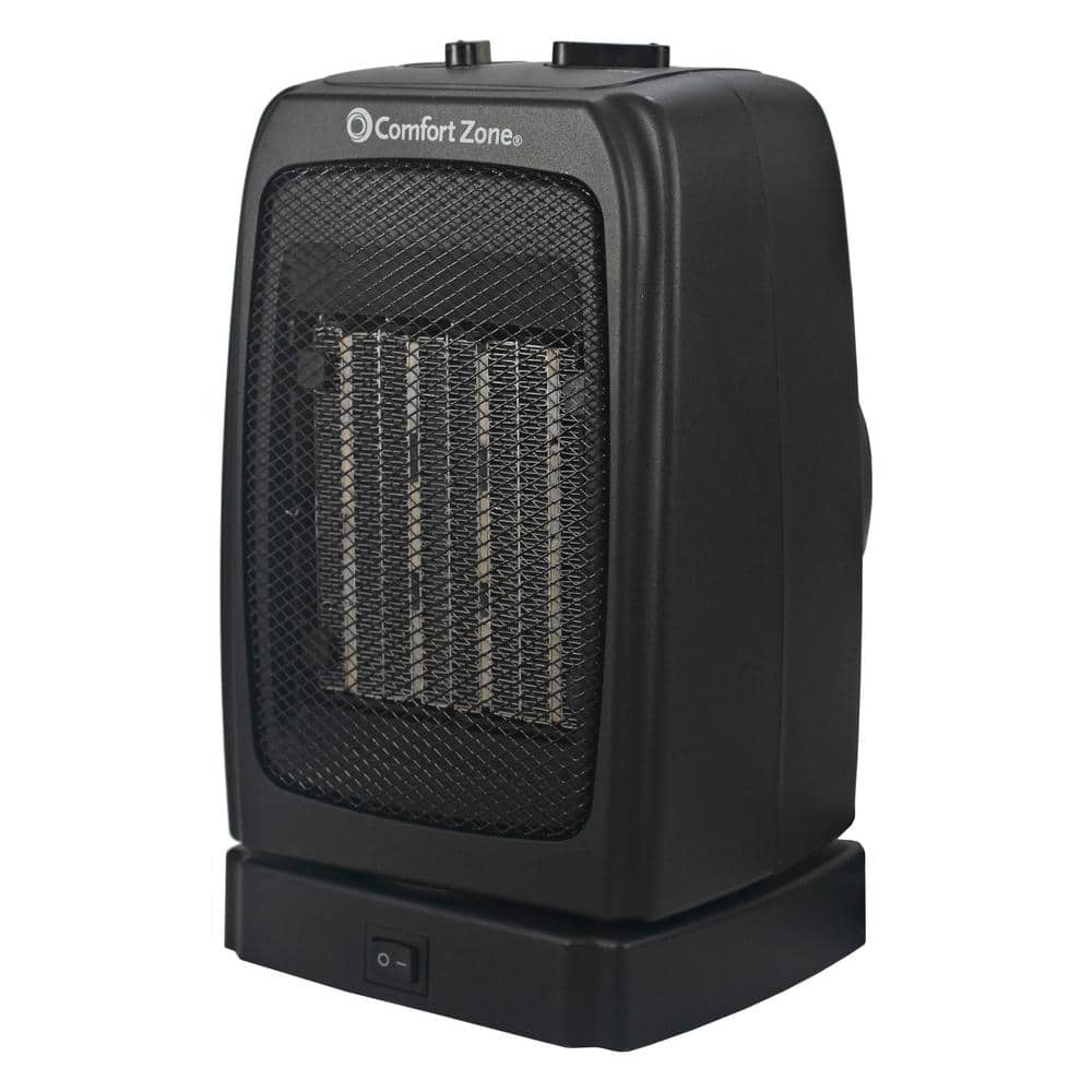 UPC 070792000328 product image for Comfort Zone 1500-Watt Electric Ceramic Space Heater with Energy Save Mode, Blac | upcitemdb.com