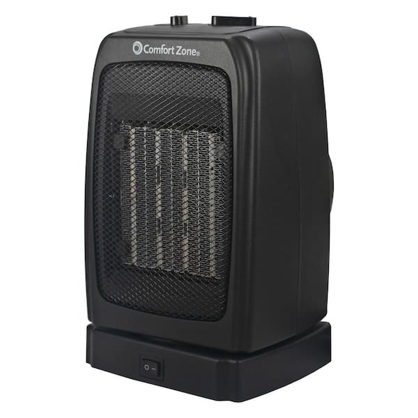 Comfort Zone 1500-Watt Electric Ceramic Space Heater with Energy Save Mode
