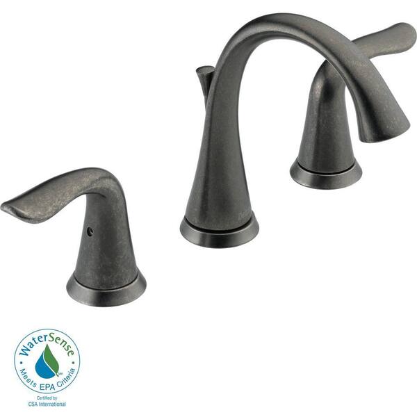 Unbranded Lahara 8 in. Widespread 2-Handle High-Arc Bathroom Faucet in Aged Pewter-DISCONTINUED