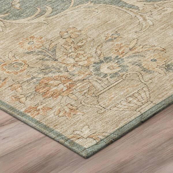 Chantille Machine Washable Indoor/Outdoor Abstract ACN3080 Linen 3 ft. x 4 ft. Area Rug