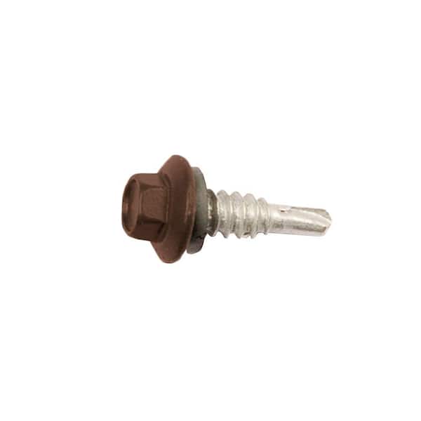 Metal Sales MS 3/4 in. #12 Chestnut Brown Stitch Screw