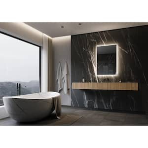 Original Backlit 20 in. W x 28 in. H Rectangular Frameless Wall Mounted Bathroom Vanity Mirror 6000K LED