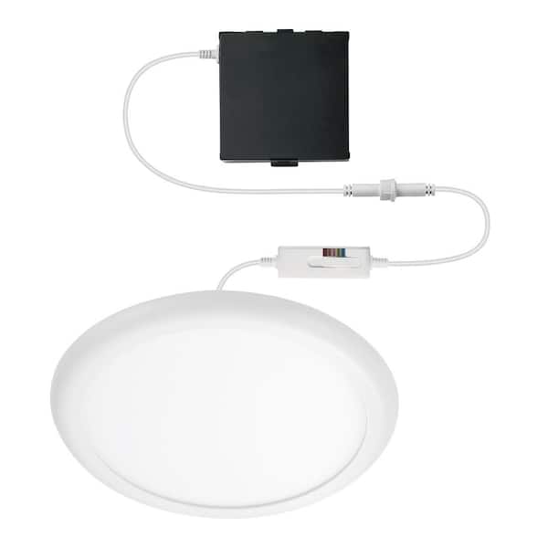 Commercial Electric 12 in. Surface Mount- High Lumen White