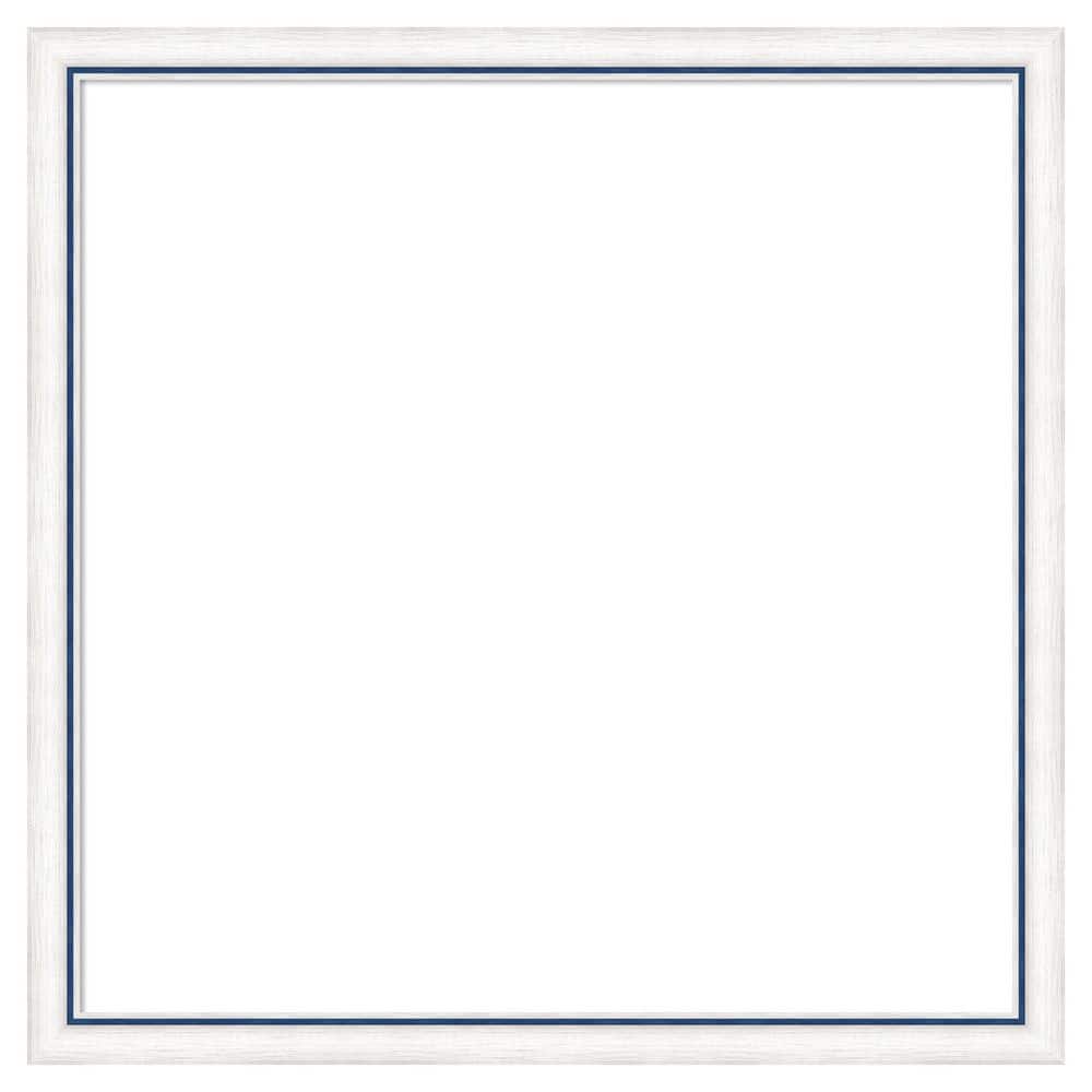 Morgan White Blue 26 in. x 26 in. Wood Framed Dry Erase Magnetic Memo Board