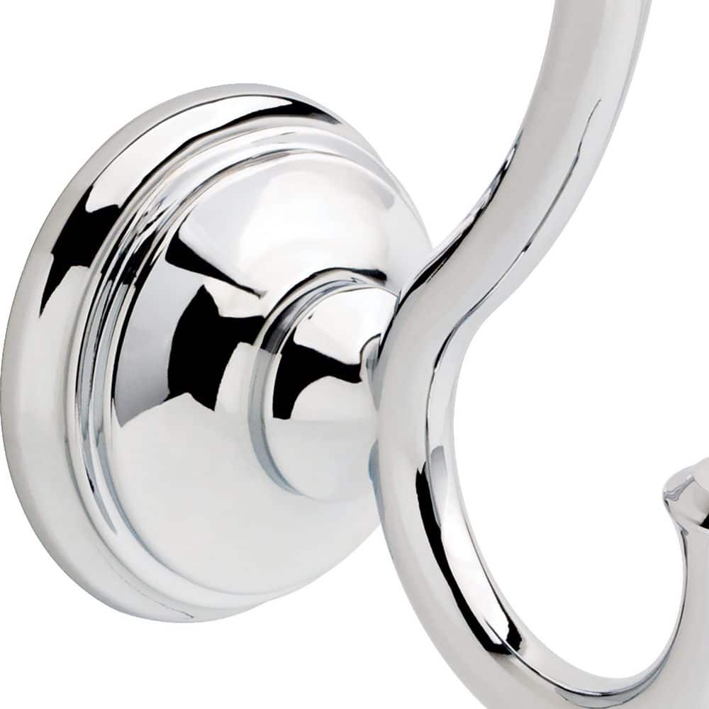 Chrome Wall Mounted Double Robe Hook