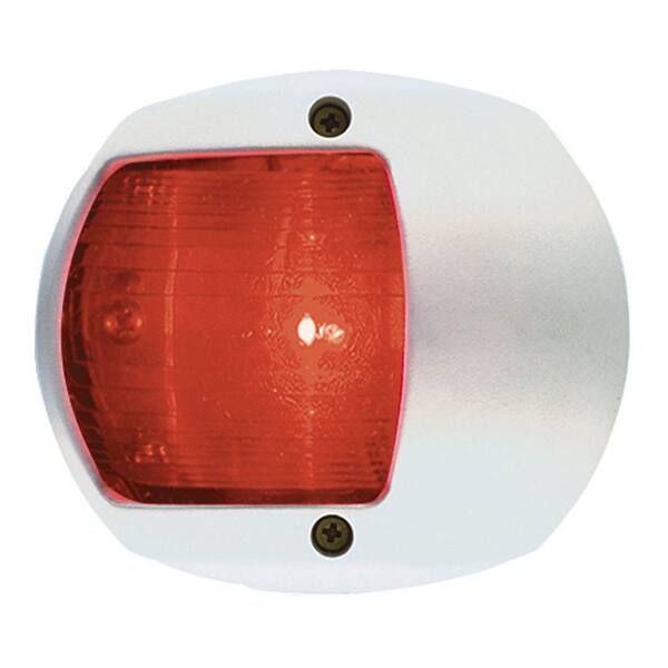 Perko Navigation Side Light - Red with White Polymer Base