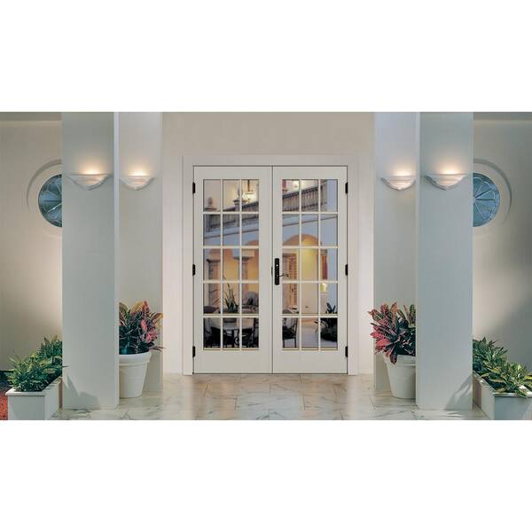 JELD-WEN 60 in. x 80 in. W-5500 Chestnut Bronze Clad Wood Right