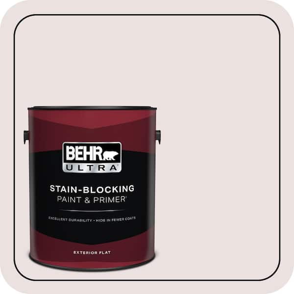 BEHR ULTRA 1 gal. #130E-1 Glaze White Flat Exterior Paint & Primer