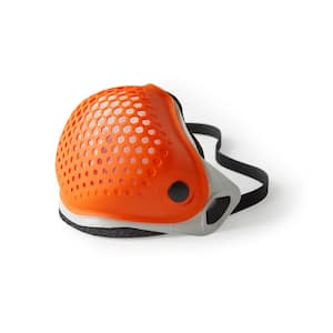 Face Mask - Large Grey with Orange Cap and Two N95 Filters