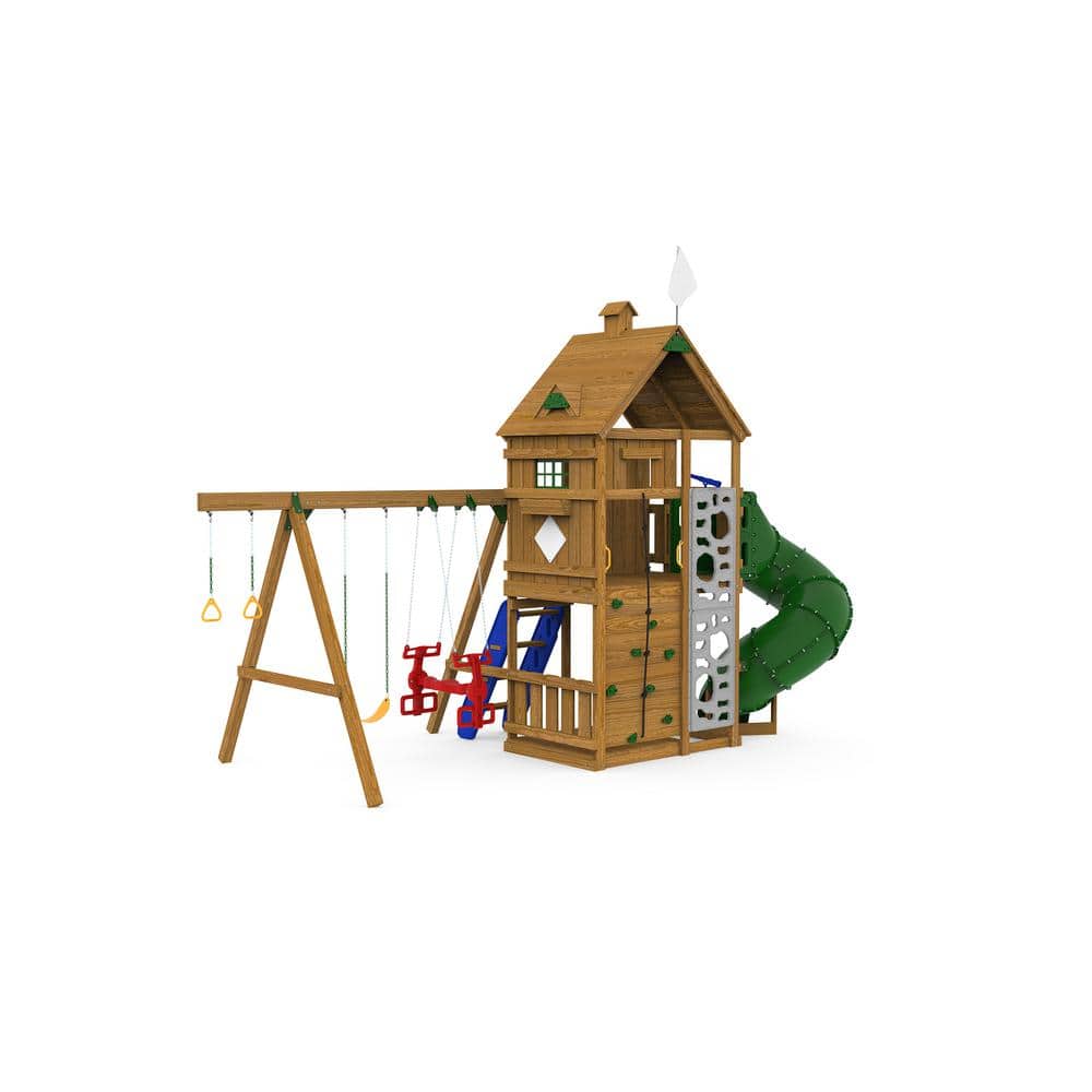 PlayStar Ridgeline Gold Factory Pre-Assembled Wooden Playset