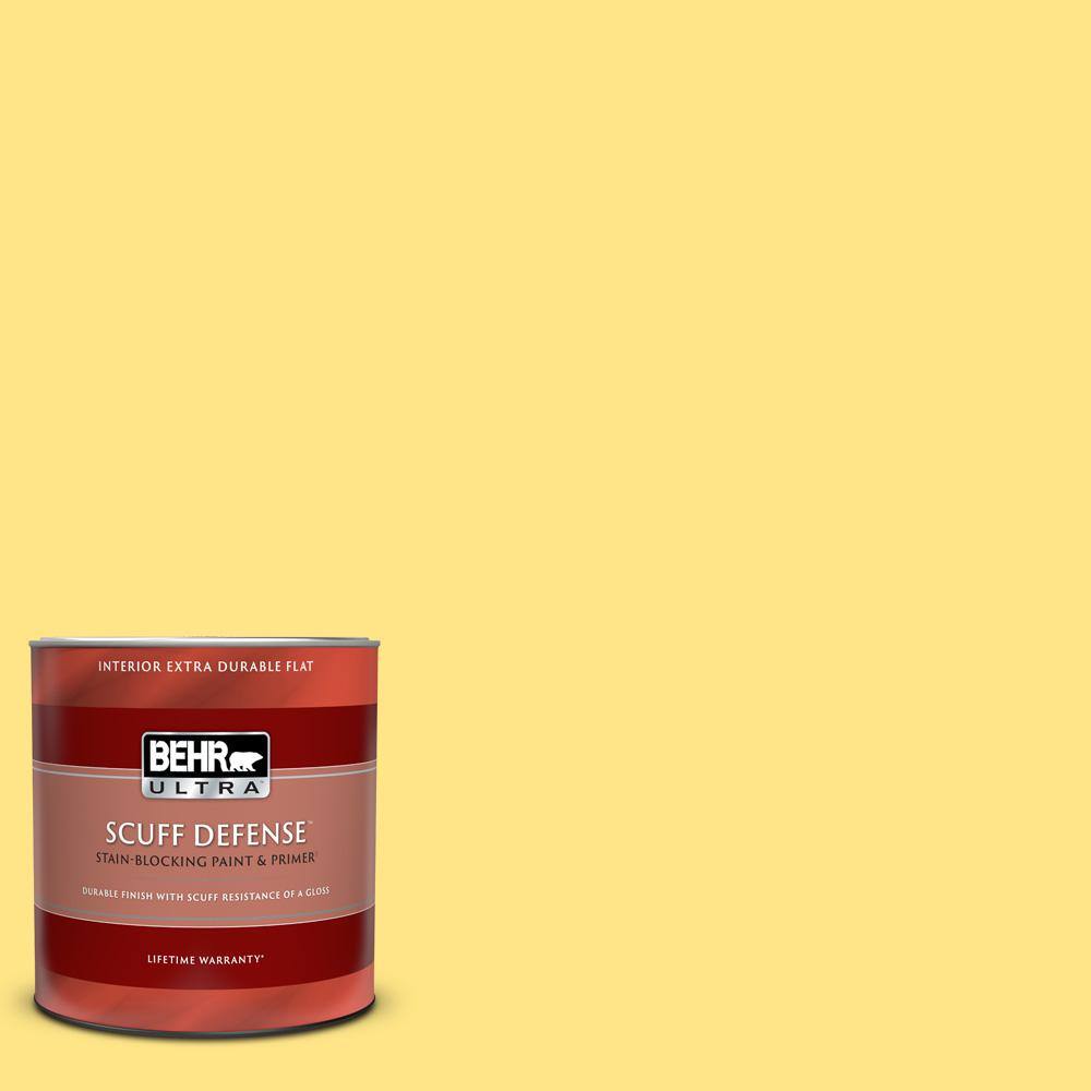 BEHR ULTRA 1 qt. P3005 Upbeat Extra Durable Flat Interior Paint