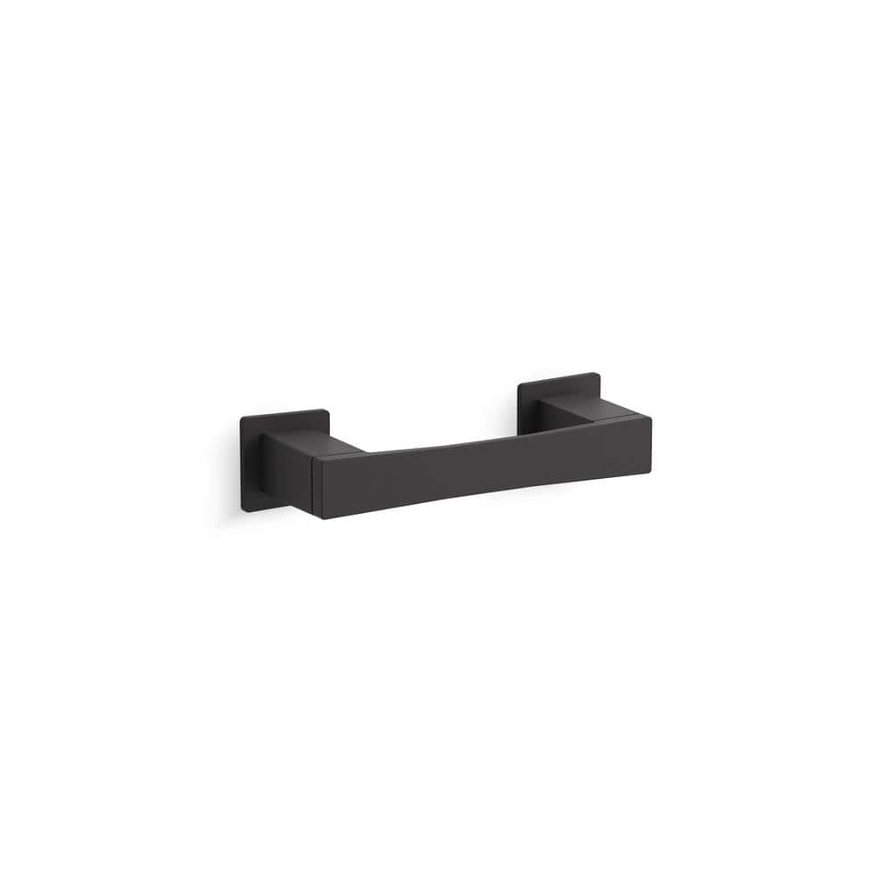 KOHLER Honesty Wall Mounted Toilet Paper Holder in Matte Black