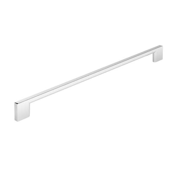 Richelieu Hardware Armadale Collection 12-5/8 in. (320 mm) Modern Chrome Rectangular Cabinet Bar Pull