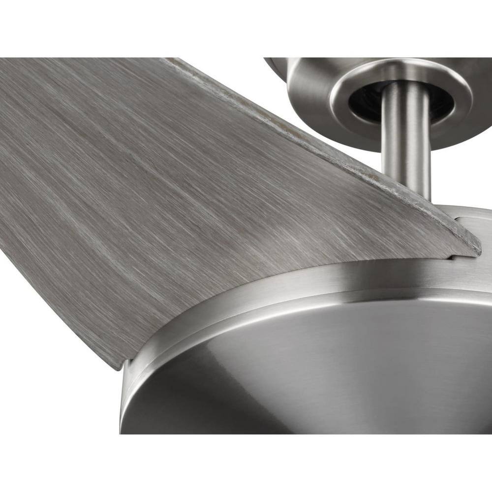 Spicer 54" Brushed Nickel Low Profile Ceiling Fan with Remote