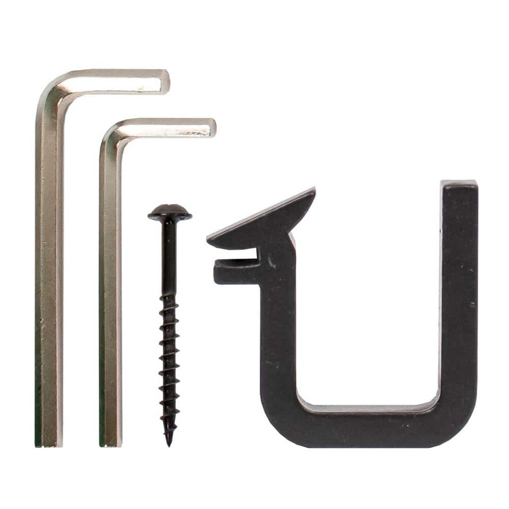 Black Hook Vertical Rail Bracket for EG300 Ladder Rail