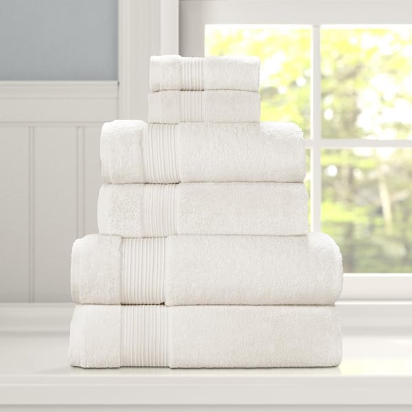 QUEEN STREET NEW YORK Soma Paper White Cotton Bath Towel 2-Piece