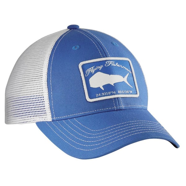 Blue and White Mahi Trucker Hat