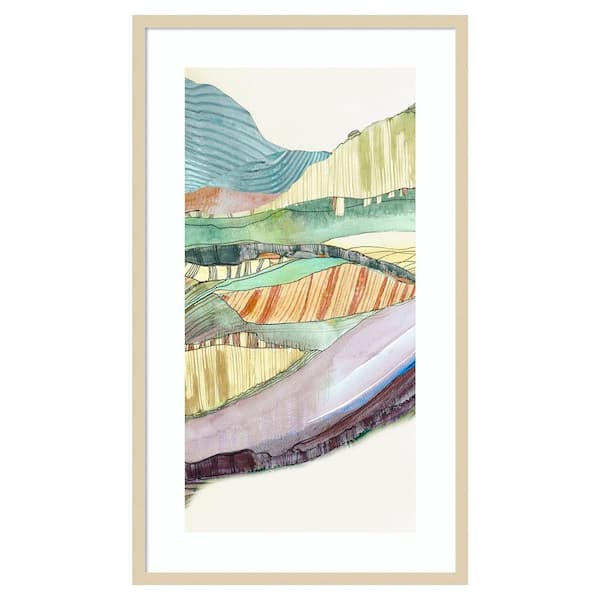 Amanti Art Movements by Jacob q 24 in. W x 41 in. H. Wood Framed Wall Art Print Framed in Brown
