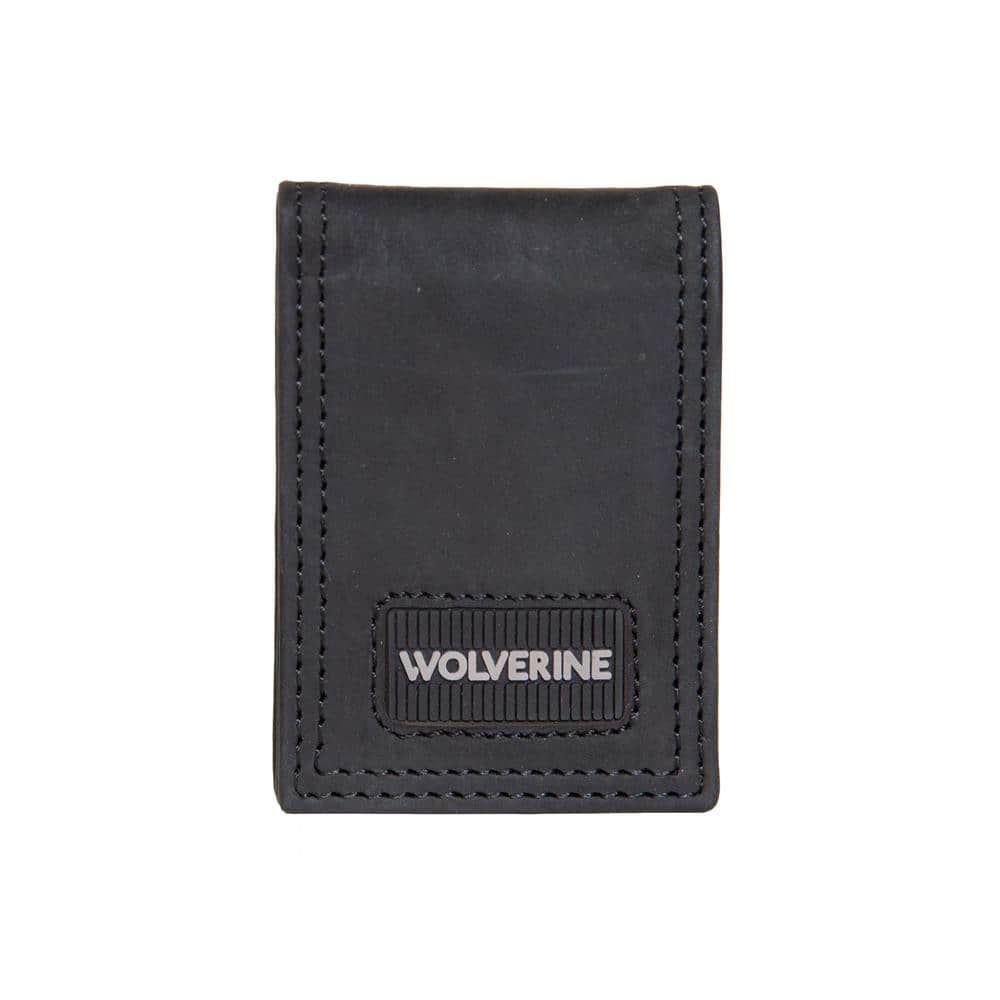 Check Leather Bifold Coin Wallet in Vine - Men