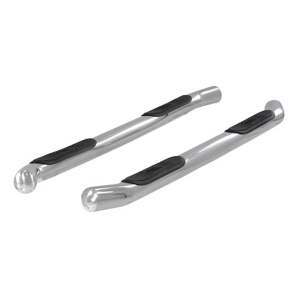 Aries 3-Inch Round Polished Stainless Steel Nerf Bars, No-Drill, Select Ford Explorer