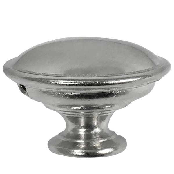 Georgetown 1-1/4 in. Satin Chrome Round Cabinet Knob