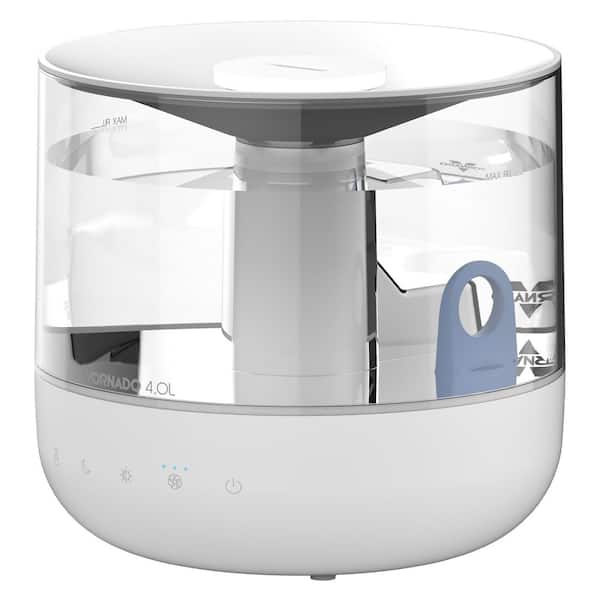 Mistic 4 1 Gal. Ultrasonic Cool Mist Humidifier for 400 sq. ft. White with Ambient Light