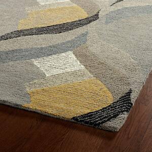 Montage Grey 5 ft. x 8 ft. Area Rug