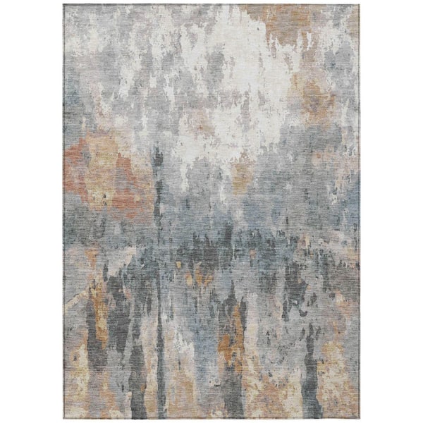Addison Rugs Chantille Machine Washable Indoor/Outdoor Abstract ACN2284 Rust 9 ft. x 12 ft. Area Rug