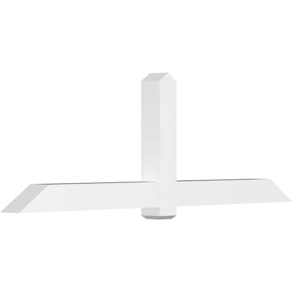 Ekena Millwork Eugene 96 in. W x 32 in. H x 6 in. D Signature Polyurethane Bracket