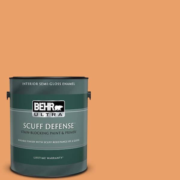BEHR ULTRA 1 gal. #260D-4 Copper River Extra Durable Semi-Gloss Enamel Interior Paint & Primer
