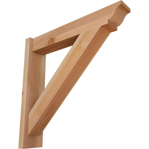 Ekena Millwork 6 in. x 26 in. x 26 in. Western Red Cedar Traditional Smooth Outlooker