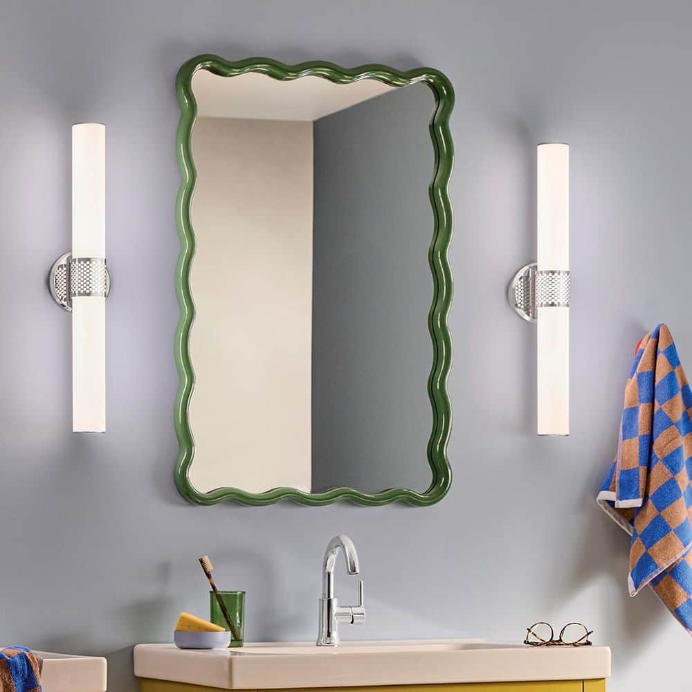 Sashi 24.25 in. Bath Bar Medium Vanity Light LED with White Glass in Chrome price history on PriceWatchPro