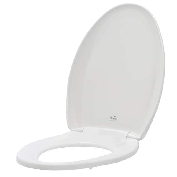 BEMIS Slow Close STA-TITE Elongated Closed Front Toilet Seat in White