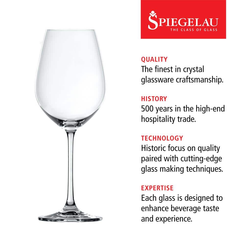 19.4 oz European-Made Lead-Free Crystal Red Wine Glass Set