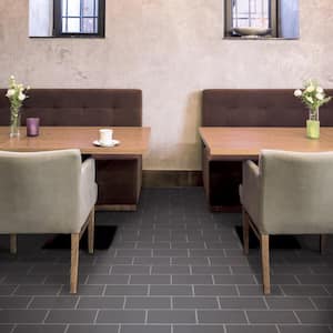 BioTech Piscina Brick Dark Grey Matte 4-3/4 in. x 9-5/8 in. Porcelain Floor and Wall Tile (11.22 sq. ft./Case)