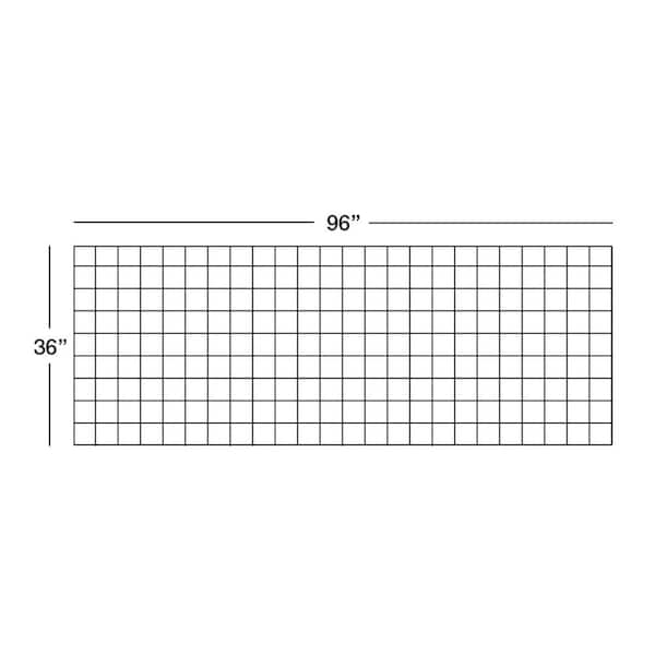 36 in. x 96 in. Wild Hog Black Metal Railing Panel (5-Pack)