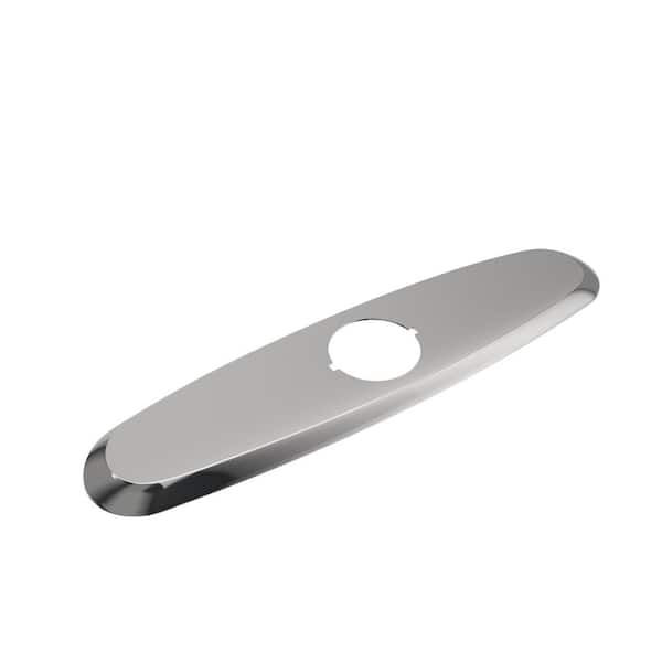 BOCCHI Traditional 10 in. x 2.5 in. Stainless Steel Oval Kitchen Faucet Deck Plate