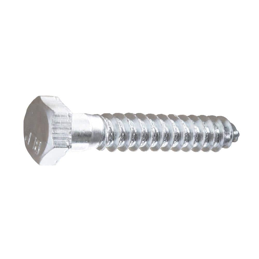 Select Length 1/2"-6 Hex Lag Screws Zinc Plated Steel Hex Head Lag Bolts 
