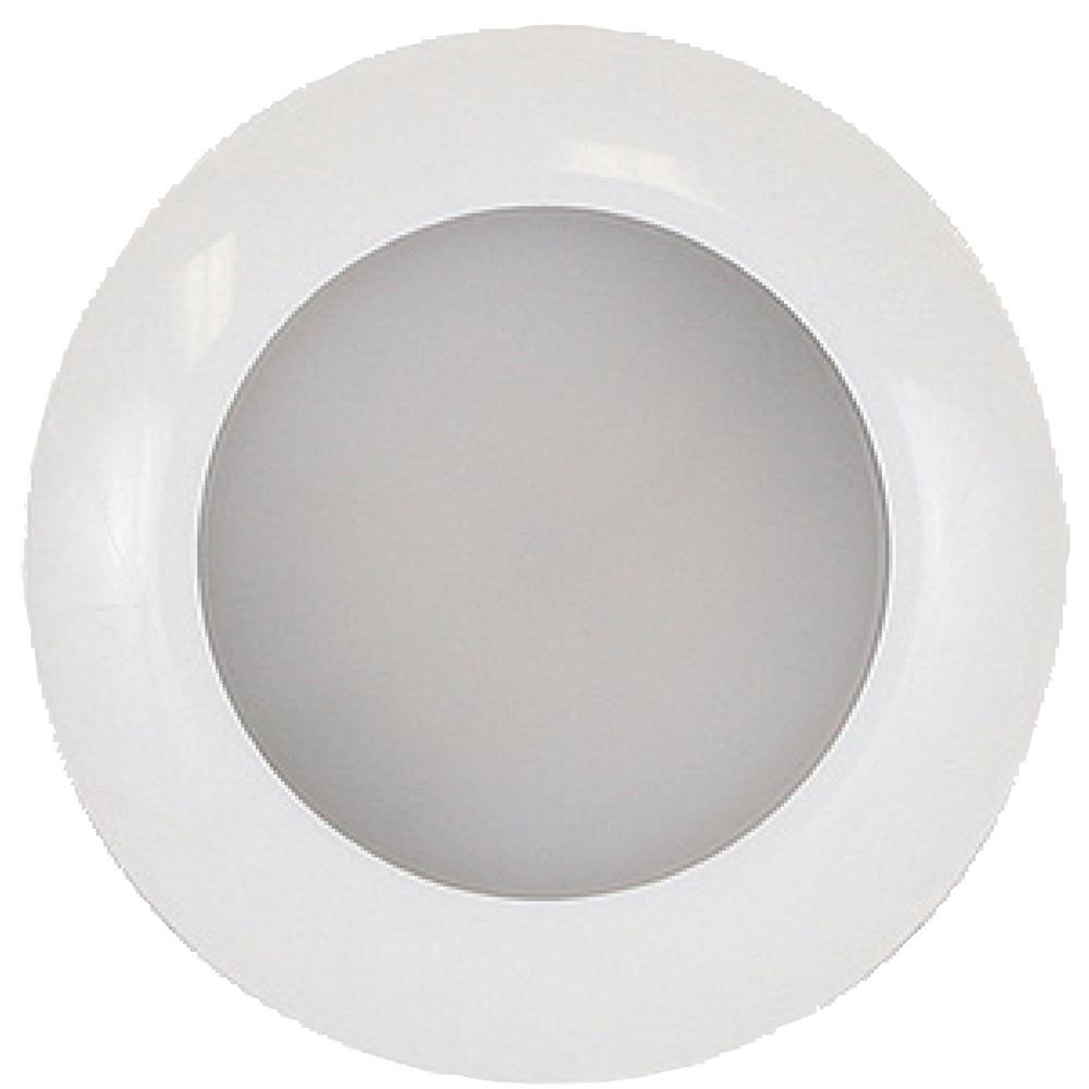 S3 Surface Mount LED Downlight With White Bezel, Cool White/Blue
