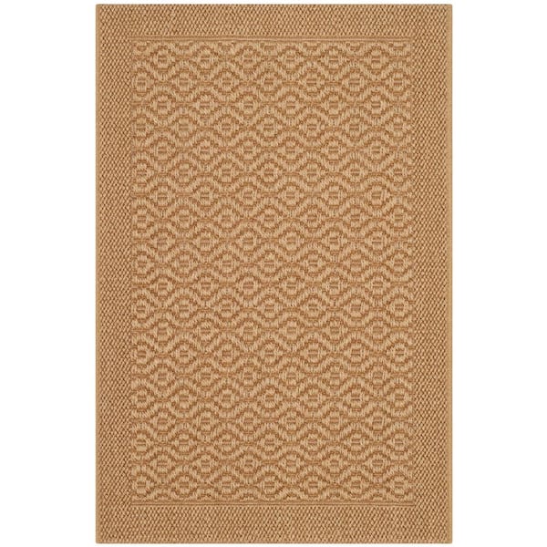 Palm Beach Maize Doormat 2 ft. x 3 ft. Speckled Border Area Rug